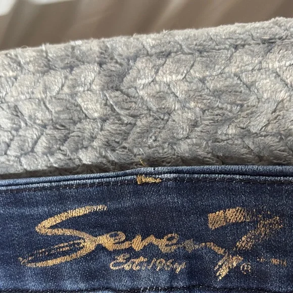 Seven Women's Dark Blue Stretch Denim Jeans - Picture 2 of 8